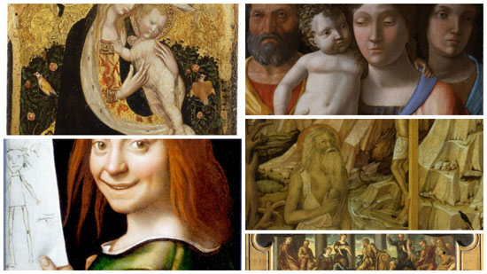 Alcune delle opere rubate al Museo di Castelvecchio
