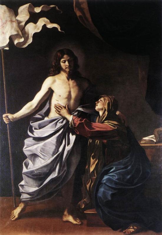 Cristo risorto appare alla Madonna di Guercino Cristo risorto appare alla Madonna di Guercino