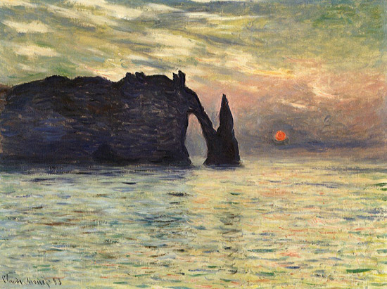 Claude Monet, Scogliera a Étretat