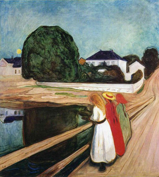Edvard Munch, Ragazze sul pontile