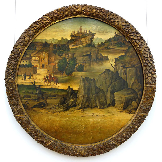 Bartolomeo Montagna, Paesaggio con castello