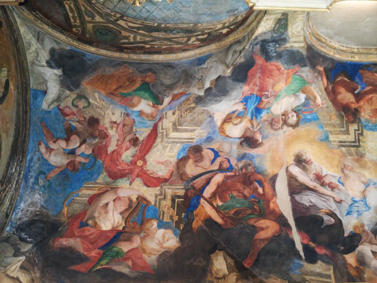 Un dettaglio della volta della Galleria Un dettaglio della volta della Galleria