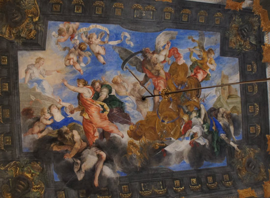 Dettaglio della Sala del Carro del Tempo Dettaglio della Sala del Carro del Tempo