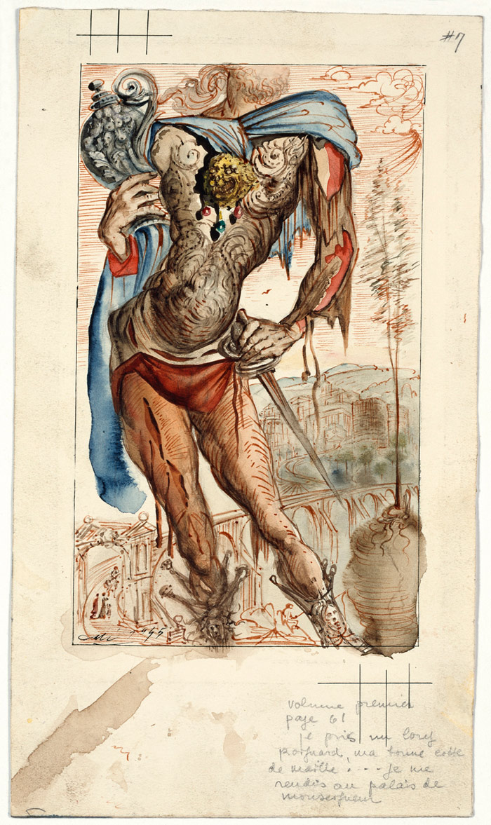 Salvador Dalí, Illustrazione per The Autobiography of Benvenuto Cellini Salvador Dalí, Illustrazione per The Autobiography of Benvenuto Cellini