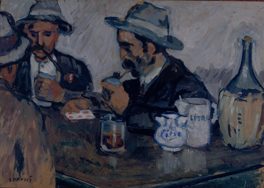 Ardengo Soffici, I giocatori di carte Ardengo Soffici, I giocatori di carte