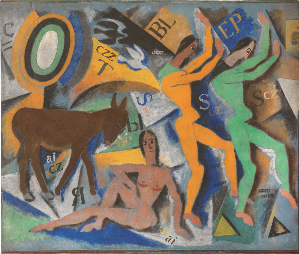 Ardengo Soffici, due pannelli dal ciclo della Stanza dei Manichini di Casa Papini a Bulciano Ardengo Soffici, due pannelli dal ciclo della Stanza dei Manichini di Casa Papini a Bulciano