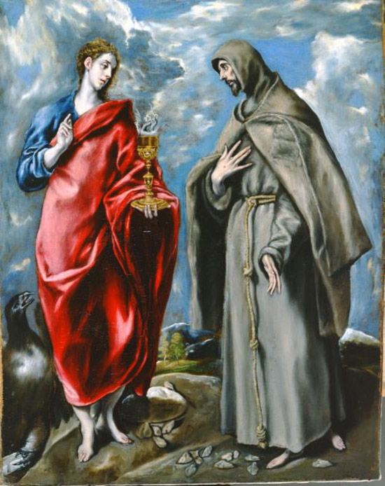 El Greco, I santi Giovanni Evangelista e Francesco El Greco, I santi Giovanni Evangelista e Francesco
