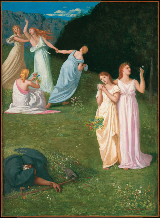 Pierre Puvis de Chavannes, Les jeunes filles et la mort Pierre Puvis de Chavannes, Les jeunes filles et la mort