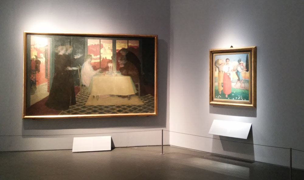 Una delle sale della mostra Una delle sale della mostra