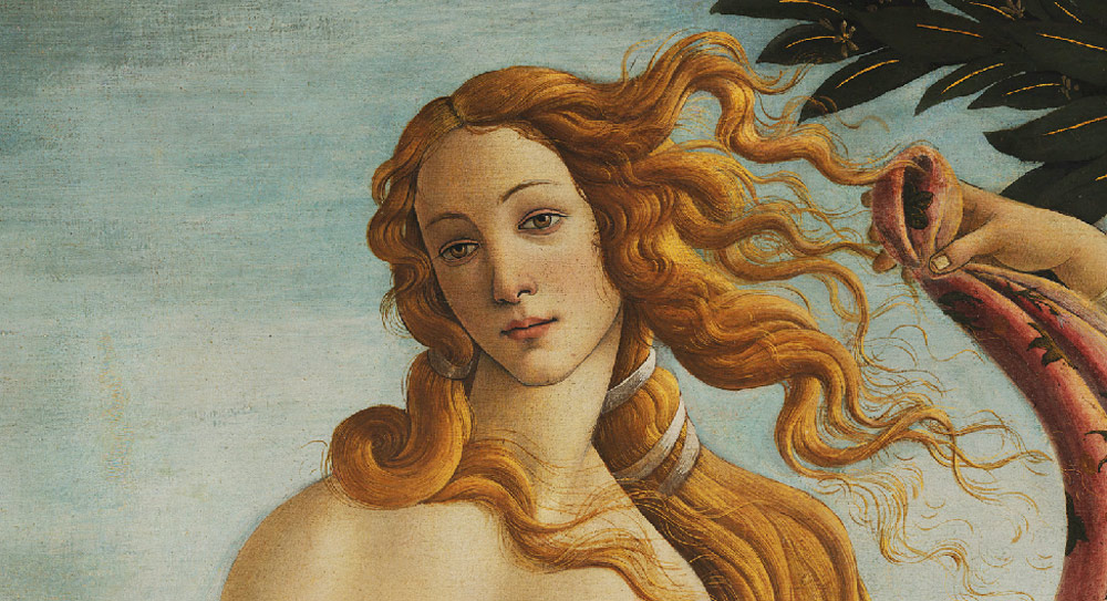 Sandro Botticelli, Venere, Particolare