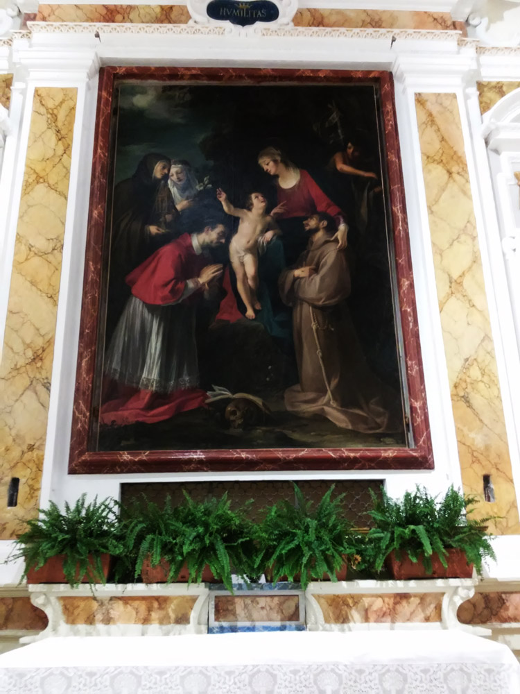 Francesco Rustici detto il Rustichino, Madonna col Bambino e i santi Carlo Borromeo, Francesco, Chiara, Caterina da Siena e Giovanni Battista