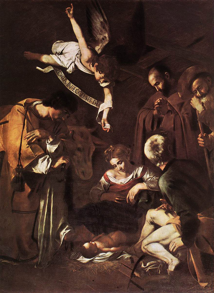 Caravaggio, Natività con i santi Lorenzo e Francesco