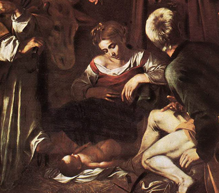 Dettaglio con il Bambino, la Madonna e san Giuseppe