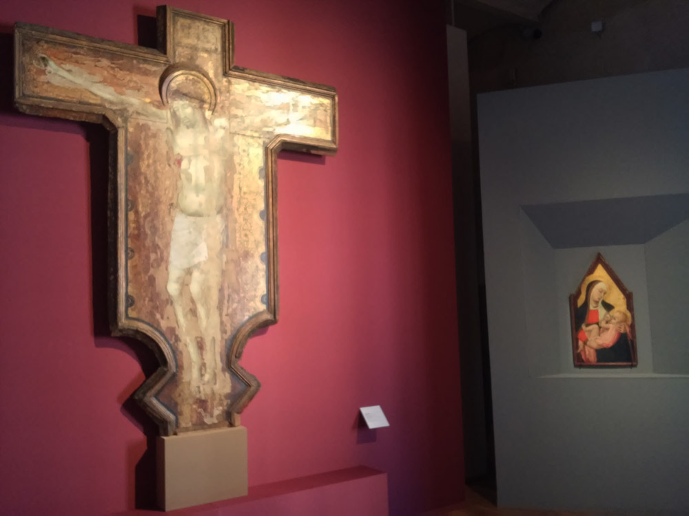 Sala della mostra Ambrogio Lorenzetti a Siena