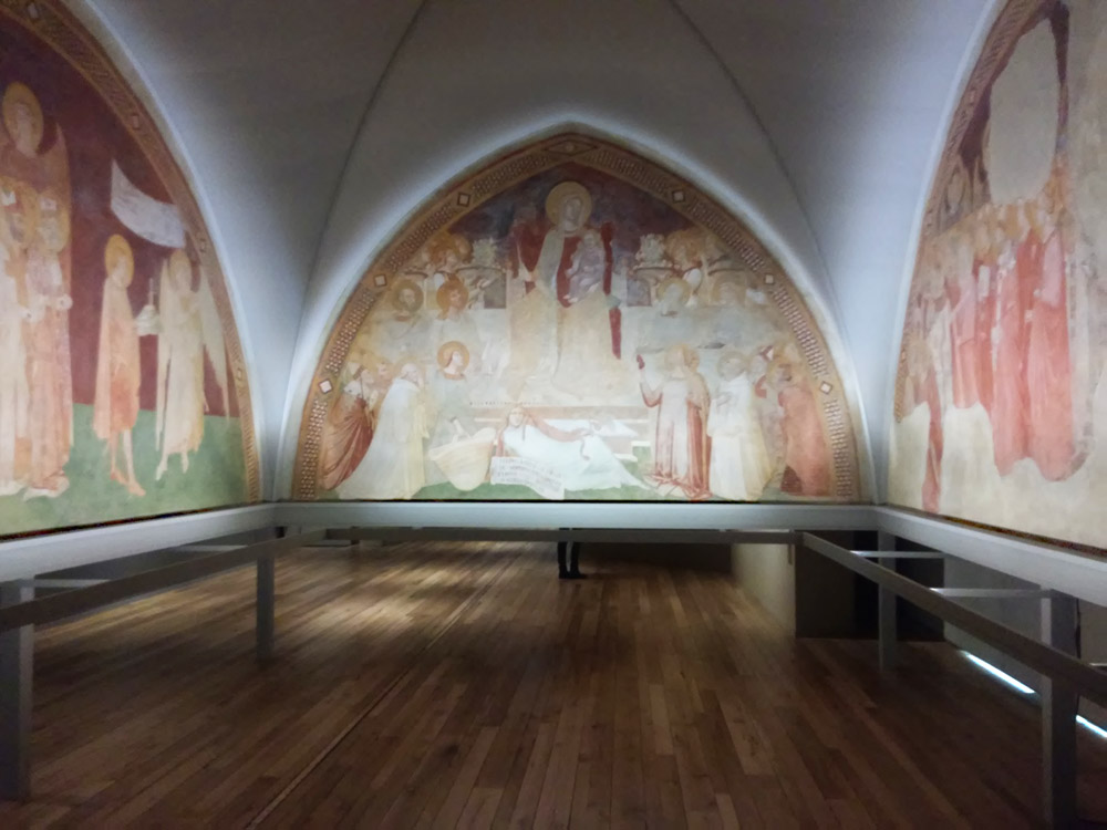 Ambrogio Lorenzetti, affreschi dell'eremo di Montesiepi