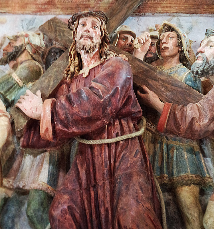 La figura di Gesù nell'andata al Calvario La figura di Gesù nell'andata al Calvario