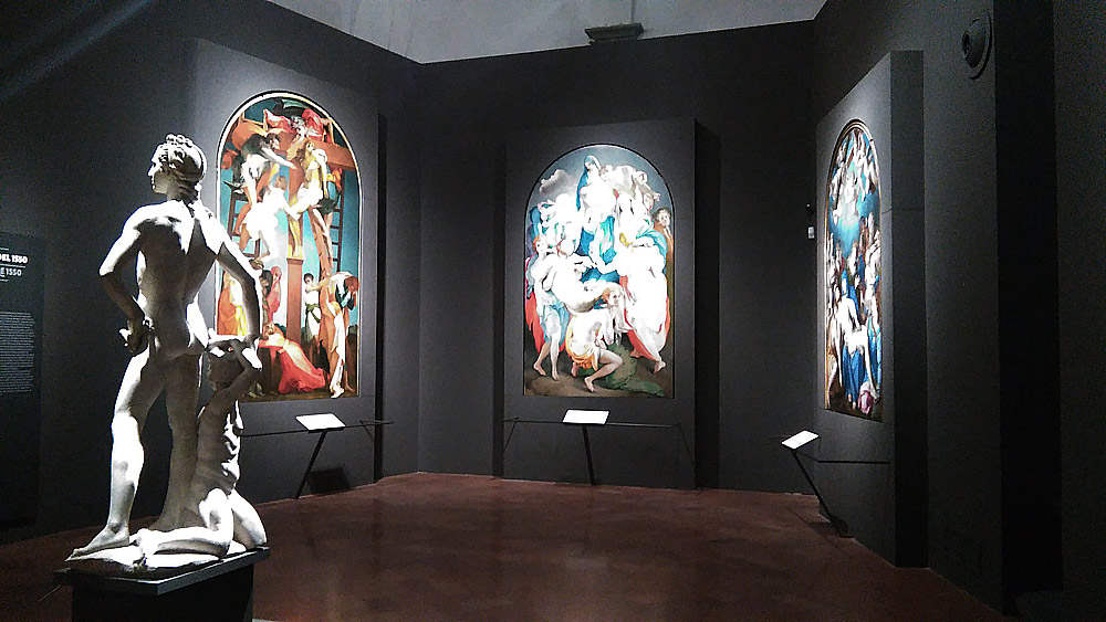Le tre deposizioni alla mostra di Palazzo Strozzi a Firenze