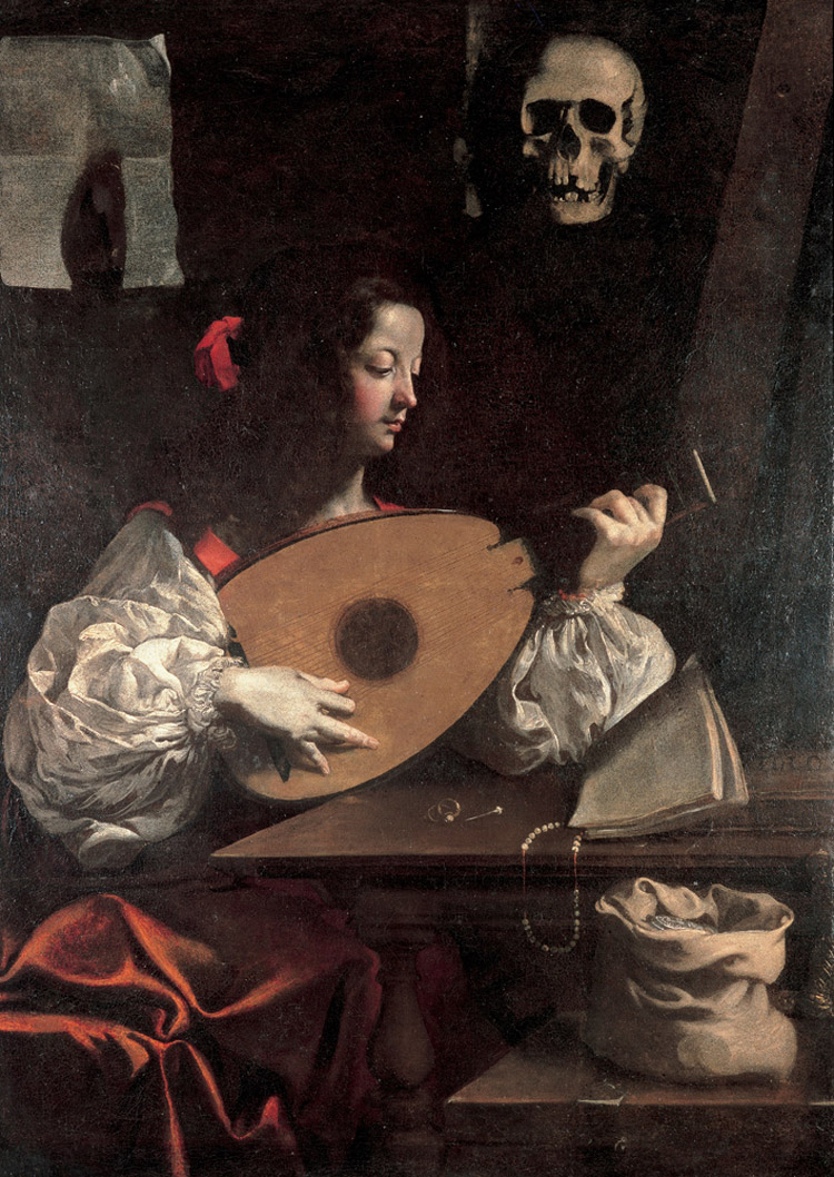 Luigi Miradori detto il Genovesino, Suonatrice di liuto Luigi Miradori detto il Genovesino, Suonatrice di liuto