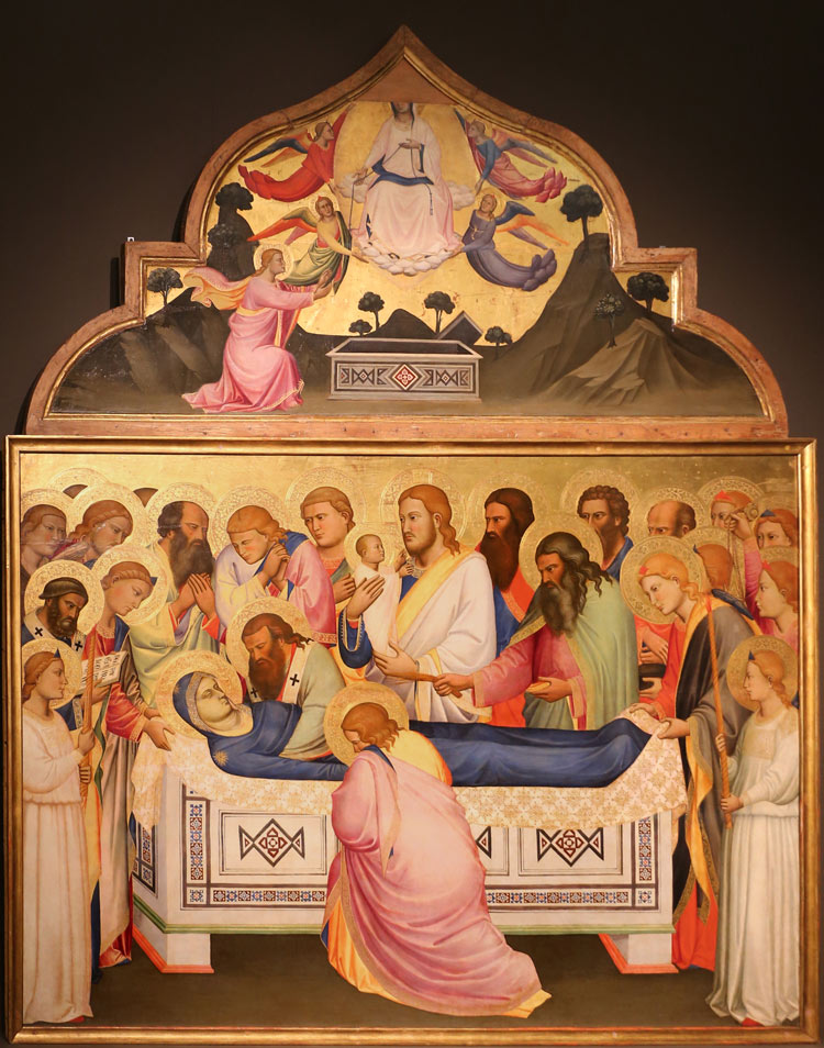 Niccolò di Pietro Gerini, Dormitio Virginis e Assunzione della Vergine Niccolò di Pietro Gerini, Dormitio Virginis e Assunzione della Vergine
