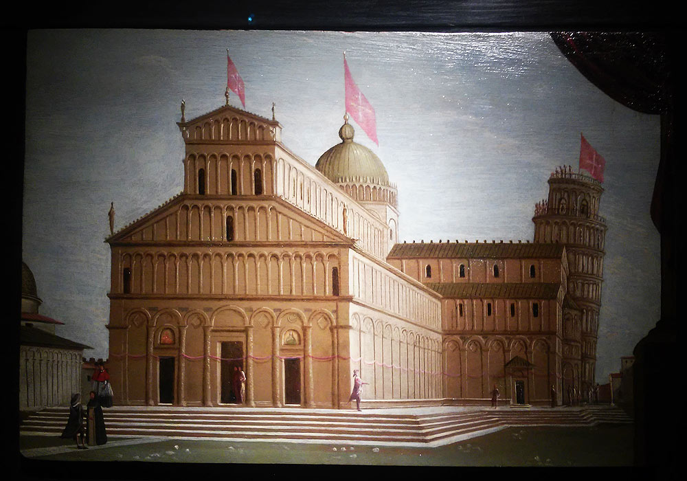 Pietro Ciafferi, Veduta del Duomo di Pisa in occasione dell'allestimento della cintola Pietro Ciafferi, Veduta del Duomo di Pisa in occasione dell'allestimento della cintola
