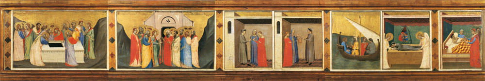 Bernardo Daddi, Storie della sacra Cintola (1337-39; Prato, Museo di Palazzo Pretorio) Bernardo Daddi, Storie della sacra Cintola (1337-39; Prato, Museo di Palazzo Pretorio) /