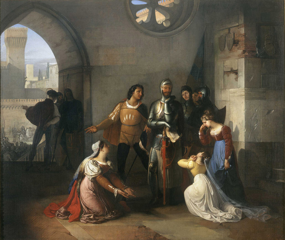 Francesco Hayez, Pietro Rossi a Pontremoli Francesco Hayez, Pietro Rossi a Pontremoli