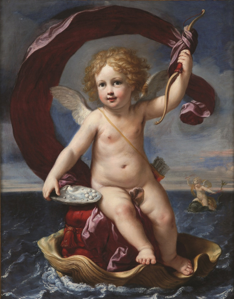 Elisabetta Sirani, Amorino trionfante in mare o Amorino Medici
