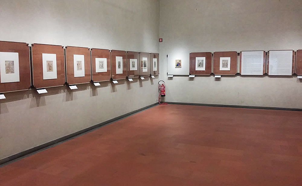 Sala della mostra Dipingere e disegnare “da gran maestro”: il talento di Elisabetta Sirani