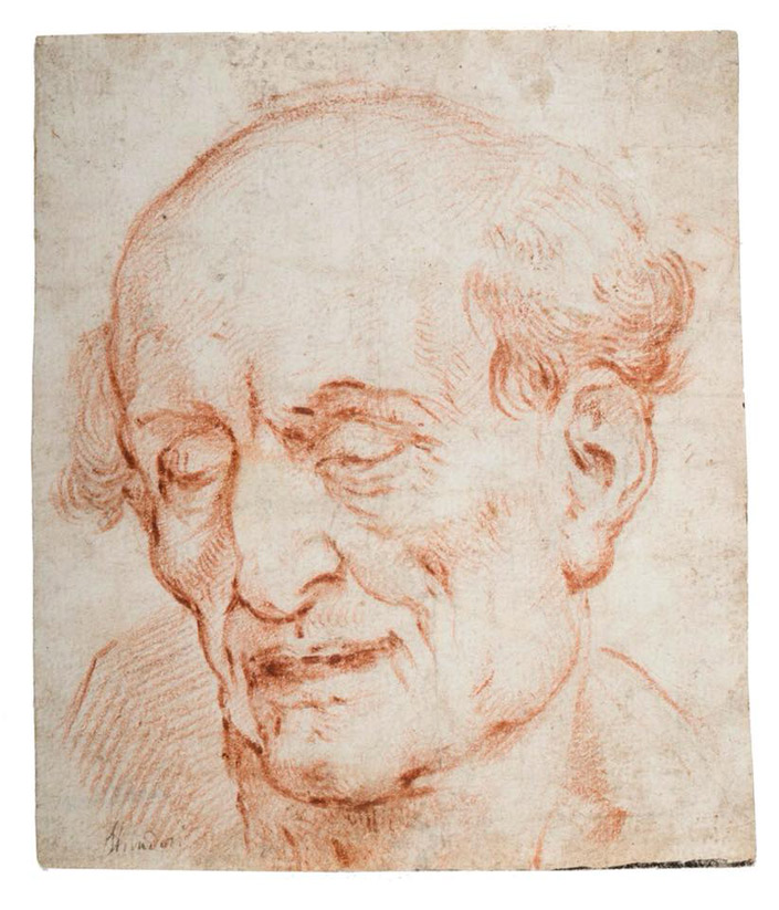 Luigi Miradori detto il Genovesino, Studio per il volto di un vecchio Luigi Miradori detto il Genovesino, Studio per il volto di un vecchio