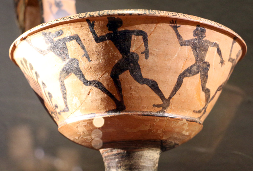 Arte Etrusca, Vaso con atleti in corsa Arte Etrusca, Vaso con atleti in corsa