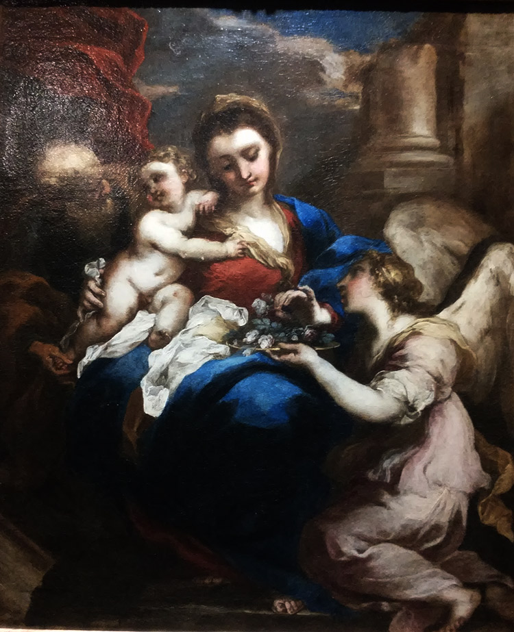 Valerio Castello, Sacra famiglia con un angelo
Valerio Castello, Sacra famiglia con un angelo