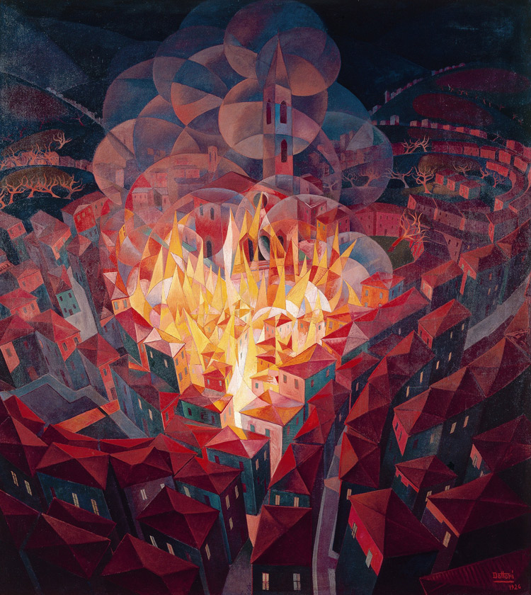 Gerardo Dottori, Incendio città
