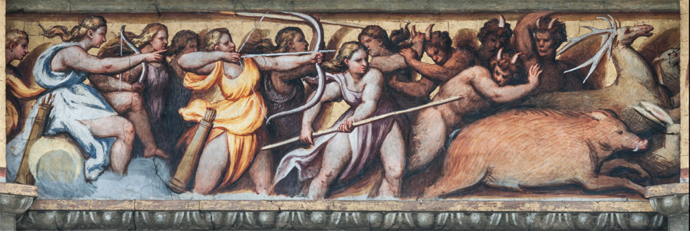 Scene del fregio: Diana 