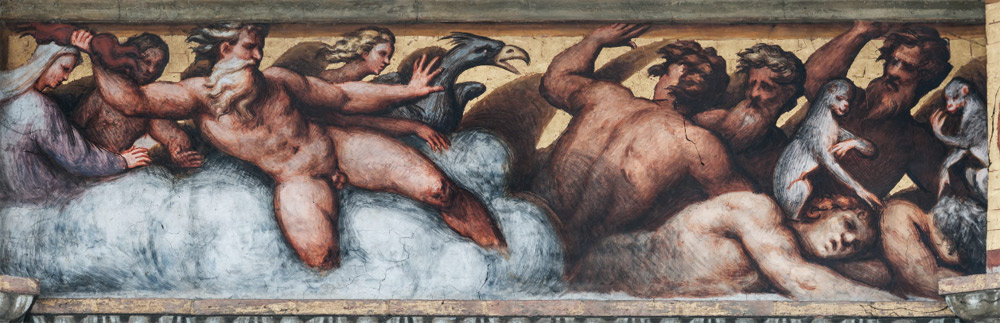 Scene del fregio: Giove 