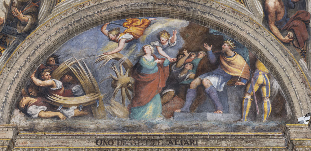 Giovanni Antonio de' Sacchis detto il Pordenone, Martirio di santa Caterina 