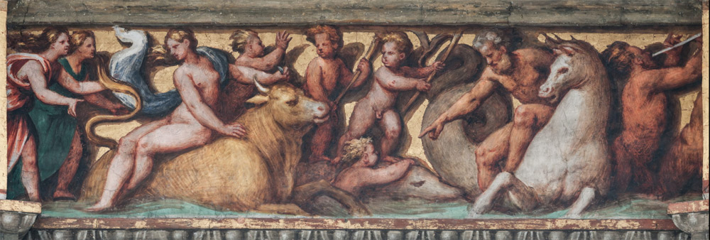 Scene del fregio: Europa 