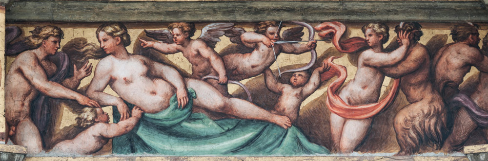 Scene del fregio: Venere e Adone 