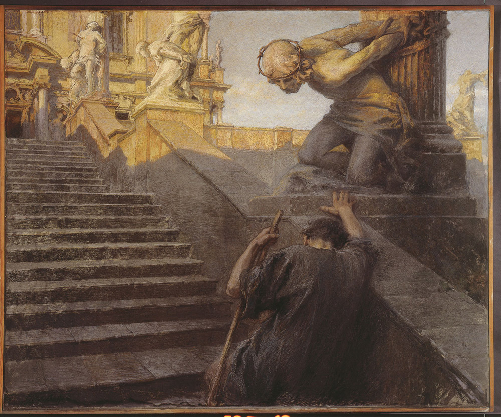 Giuseppe Mentessi, Ramingo (1909; pastello e tempera; Lugano, MASI - Museo d’arte della Svizzera italiana) 