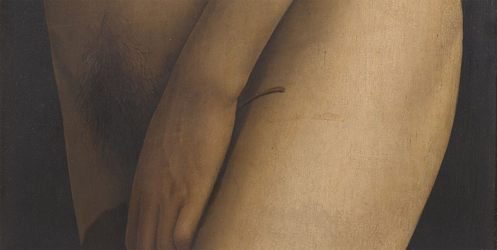 Dettaglio del corpo di Eva. Ph. Credit KIK-IRPA
