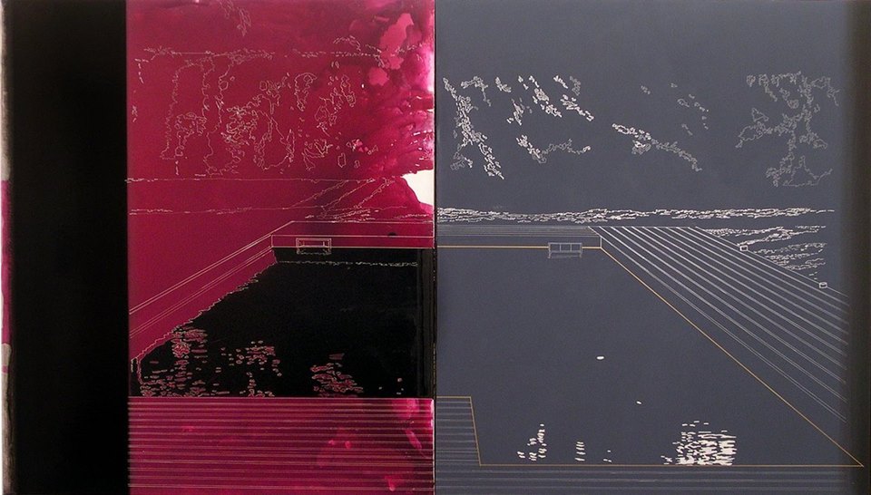 Gioacchino Pontrelli, Senza titolo (2003; tecnica mista su tela, 200 x 240 cm)
Gioacchino Pontrelli, Senza titolo (2003; tecnica mista su tela, 200 x 240 cm)