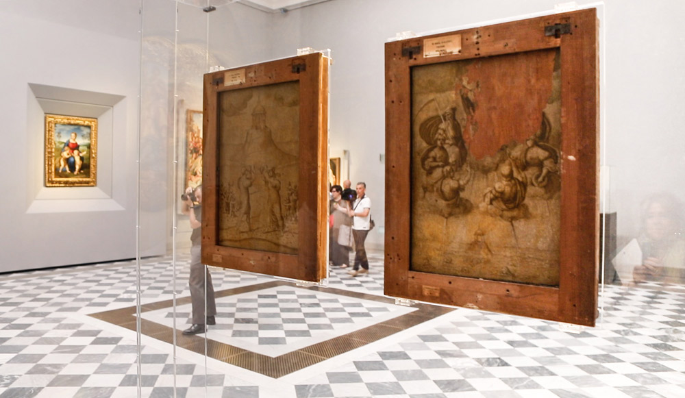 Uffizi, nuovo allestimento della Sala 41 con le opere di Michelangelo, Raffaello e fra' Bartolomeo. Ph. Credit Finestre sull'Arte 