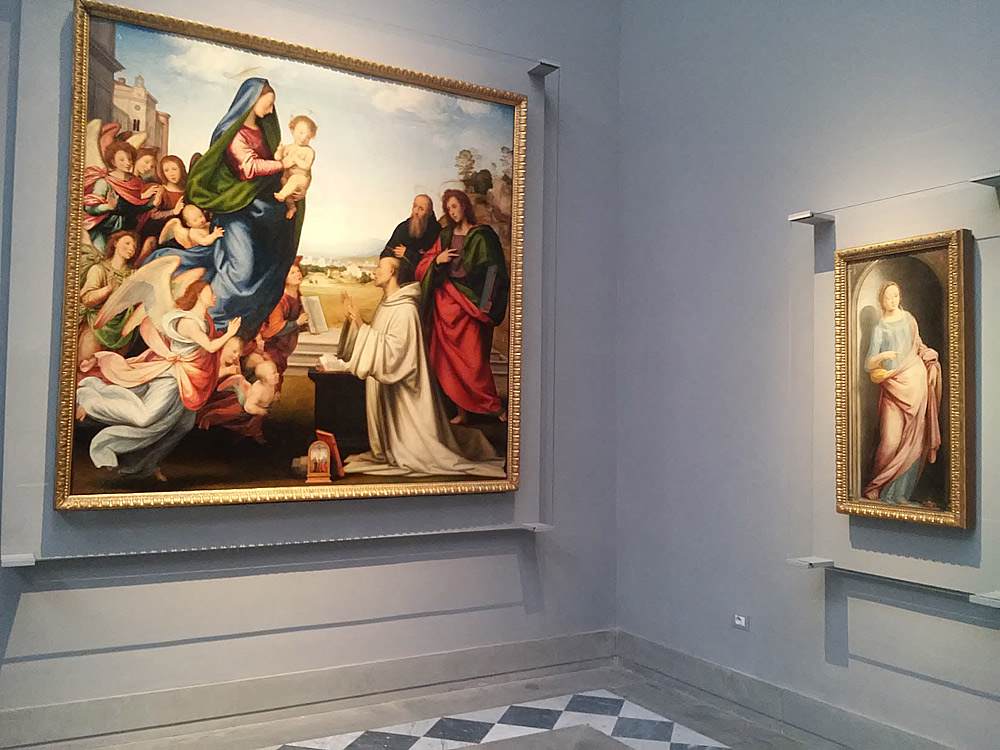 Uffizi, nuovo allestimento della Sala 41 con le opere di Michelangelo, Raffaello e fra' Bartolomeo. Ph. Credit Finestre sull'Arte 