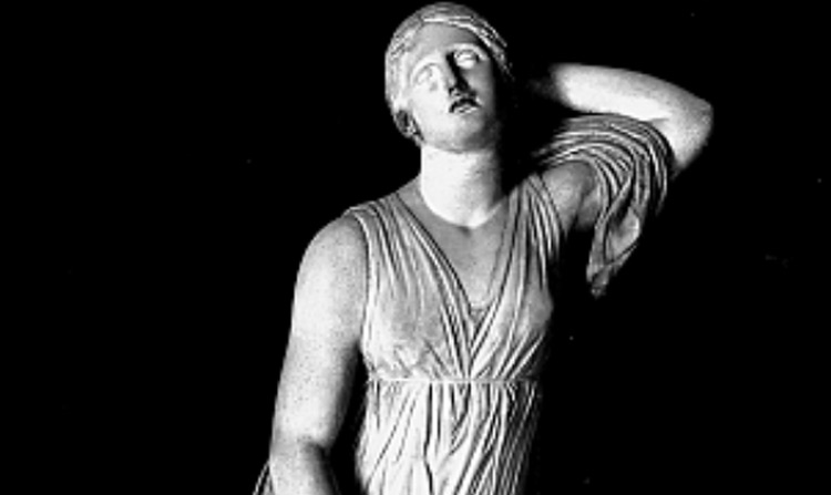 Arte romana, figlia di Niobe (I sec. a.C. - I sec. d.C.; marmo pentelico, altezza 181 cm; Firenze, Uffizi