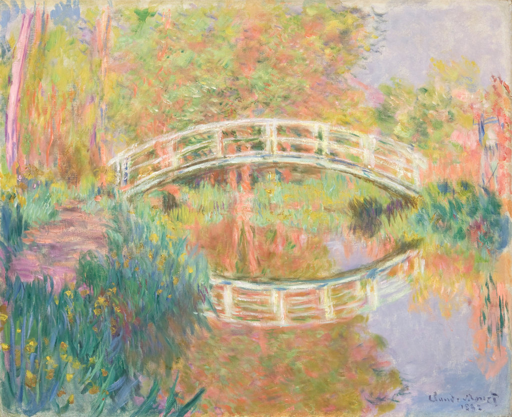 Claude Monet, Il ponte giapponese (1895; olio su tela, 78,7 x 97,8 cm; Filadelfia, Philadelphia Museum of Art)
Claude Monet, Il ponte giapponese (1895; olio su tela, 78,7 x 97,8 cm; Filadelfia, Philadelphia Museum of Art)