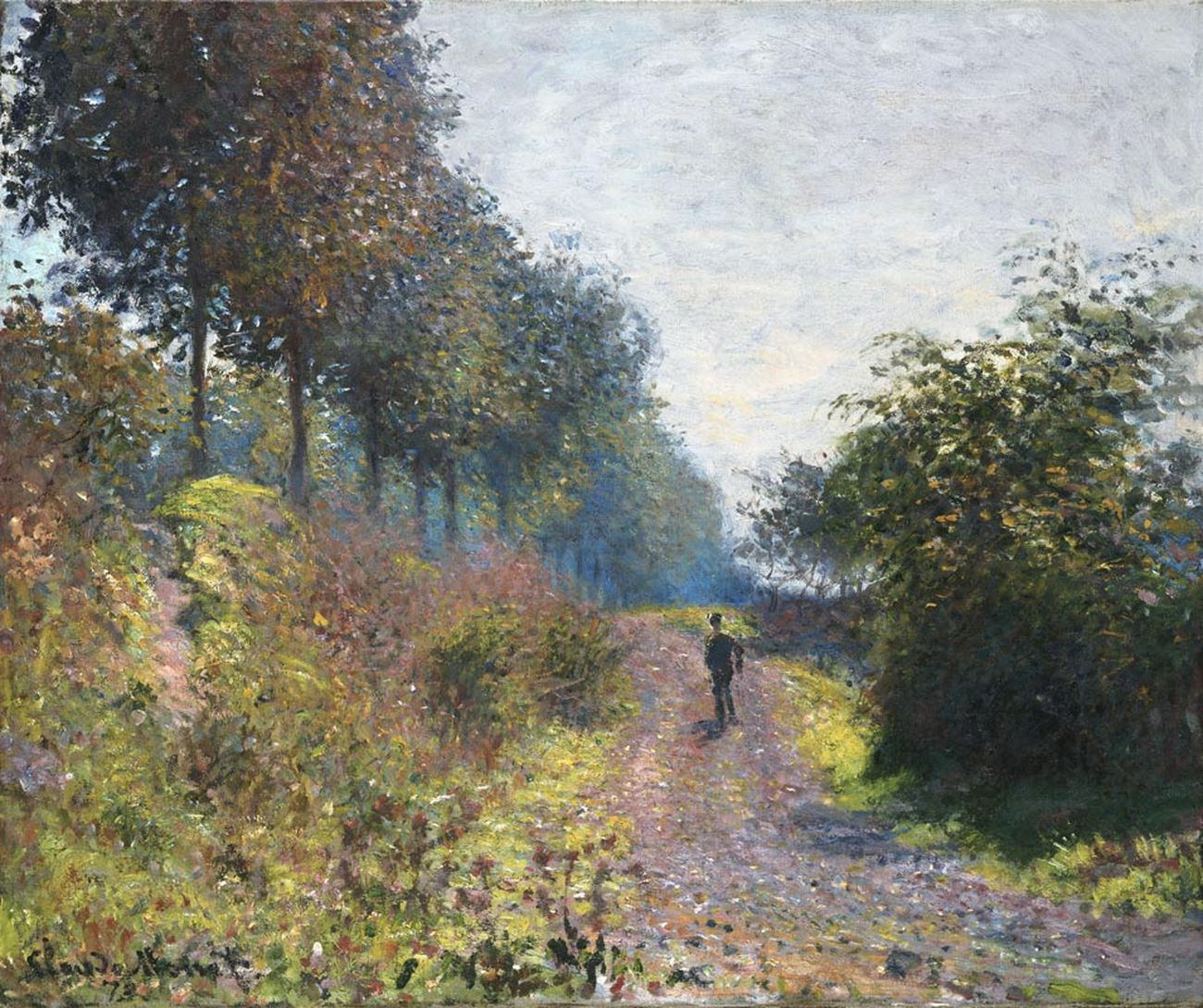 Claude Monet, Sentiero riparato (1873; olio su tela, 54,1 x 65,7 cm; Filadelfia, Philadelphia Museum of Art)
Claude Monet, Sentiero riparato (1873; olio su tela, 54,1 x 65,7 cm; Filadelfia, Philadelphia Museum of Art)