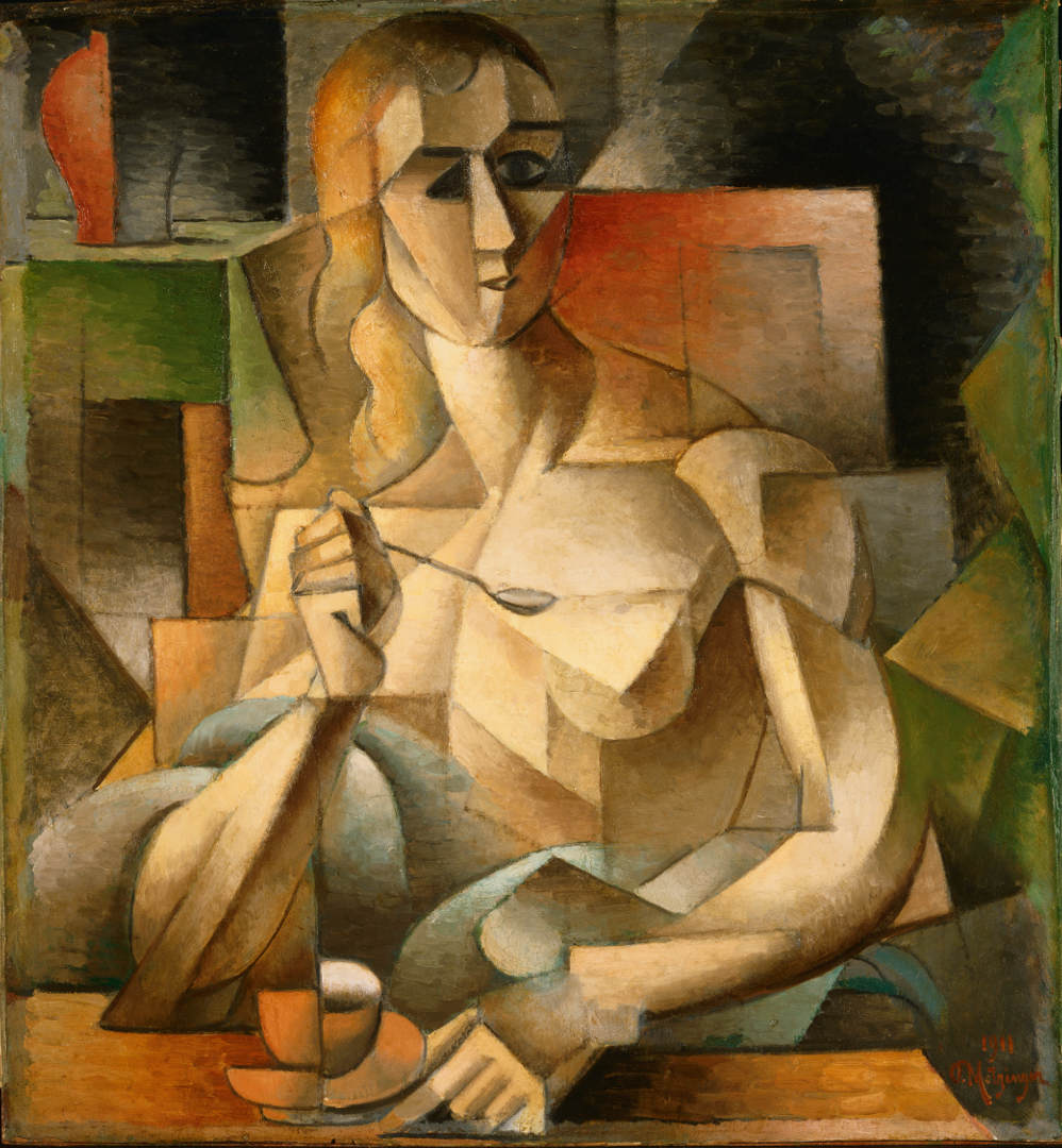 Jean Metzinger, L'ora del tè (1911; olio su cartone, 75,9 x 70,2 cm; Filadelfia, Philadelphia Museum of Art) 