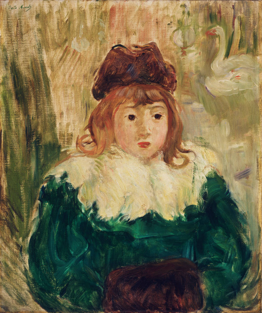 Berthe Morisot, Ritratto di bambina (1894; olio su tela, 54,4 x 65,4 cm; Filadelfia, Philadelphia Museum of Art)
Berthe Morisot, Ritratto di bambina (1894; olio su tela, 54,4 x 65,4 cm; Filadelfia, Philadelphia Museum of Art)