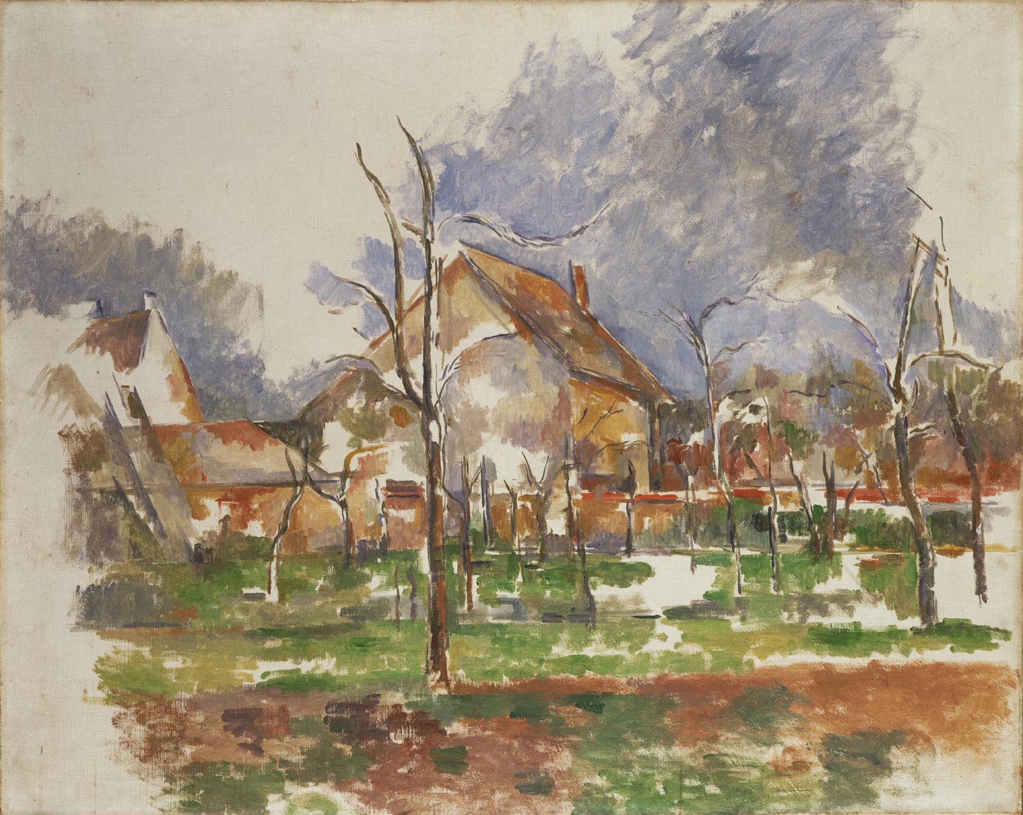 Paul Cézanne, Paesaggio invernale (1874 circa; olio su tela, 65,1 x 81 cm; Filadelfia, Philadelphia Museum of Art)
Paul Cézanne, Paesaggio invernale (1874 circa; olio su tela, 65,1 x 81 cm; Filadelfia, Philadelphia Museum of Art)