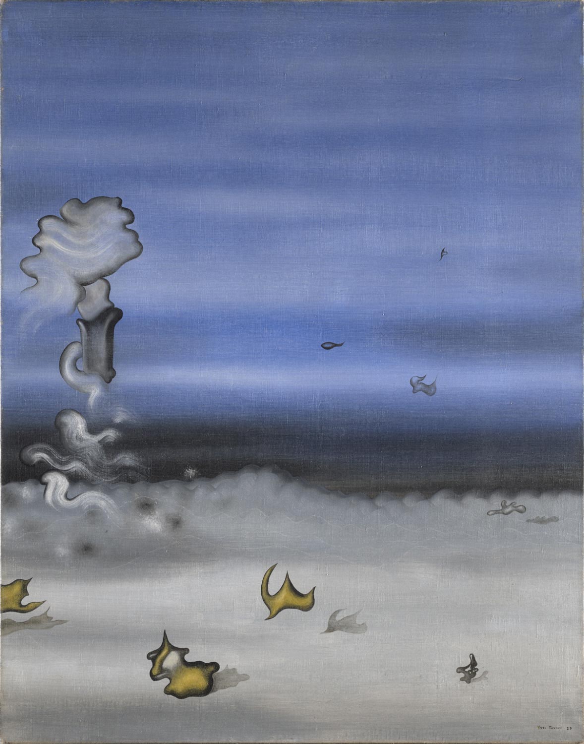 Yves Tanguy, I paralleli (1929; olio su tela, 92,2 x 73 cm; Filadelfia, Philadelphia Museum of Art) 