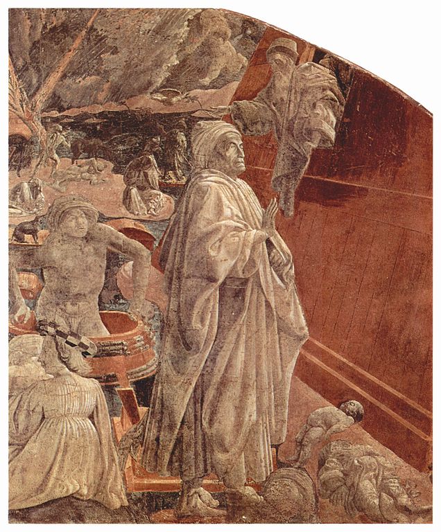 Paolo Uccello, Storie di Noè, La Recessione delle acque (1447-1448 circa; affresco; Firenze, Santa Maria Novella) 